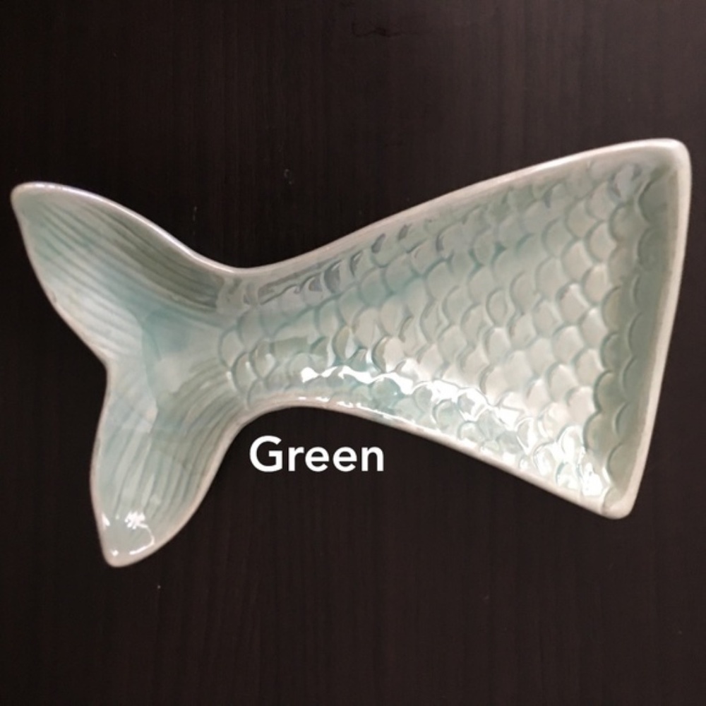 Whimsical Green Mermaid Jewelry Tray